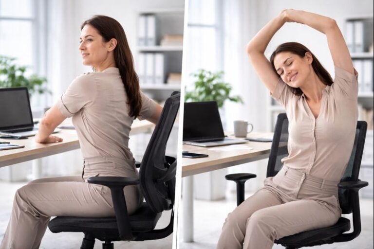 Chair Yoga for Office Workers (Easy Stretches You Can Do at Your Desk)