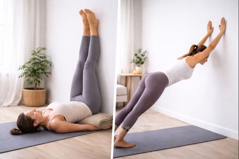 Wall Yoga Exercises for Beginners