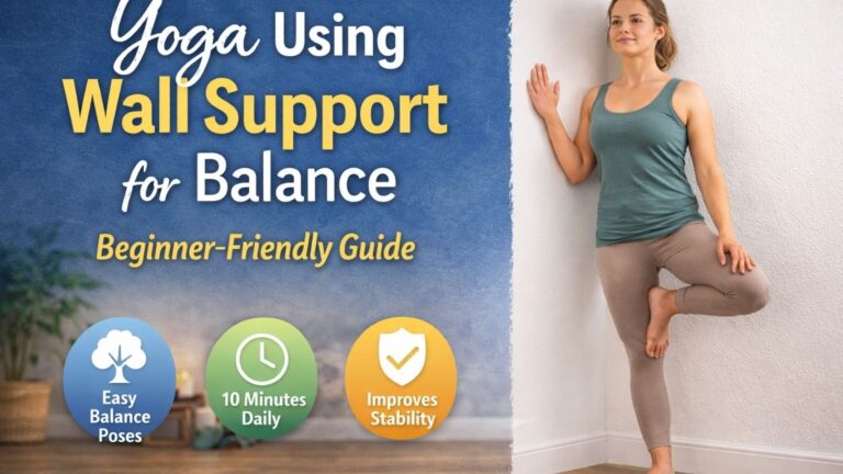 Yoga Using Wall Support for Balance