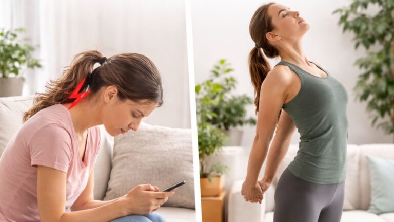 Yoga for Poor Posture Due to Mobile Use (Fix “Text Neck” Naturally)